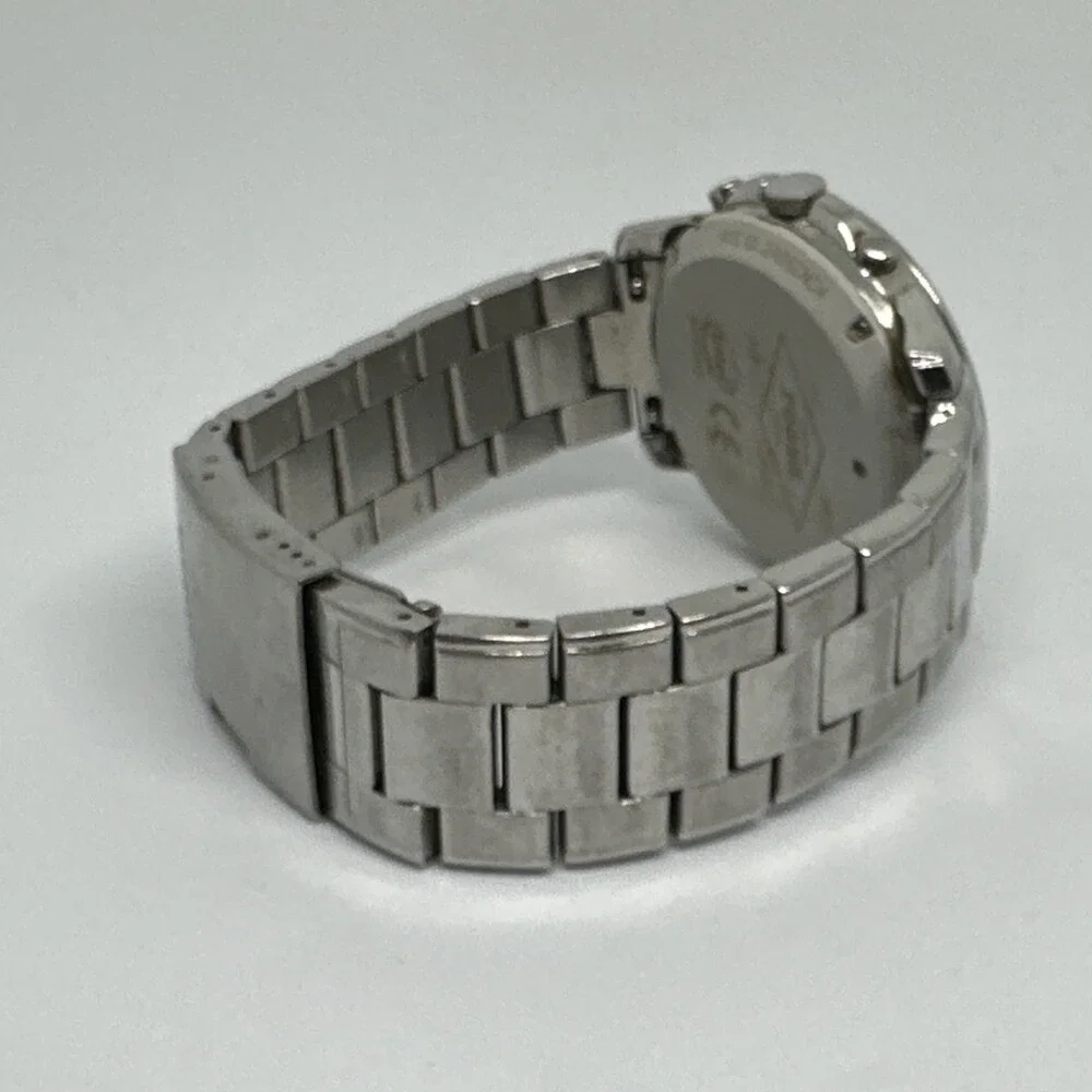 Fossil NDW1 Men's Silver Stainless Steel Analog Dial Quartz Wrist Watch HME514